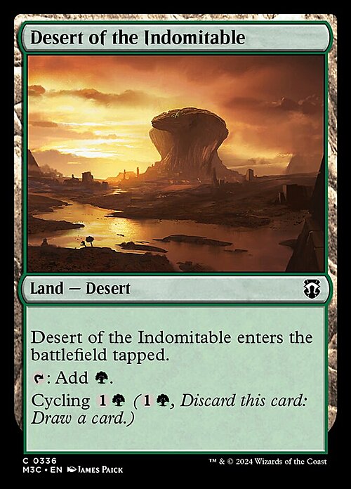 Desert of the Indomitable Card Front