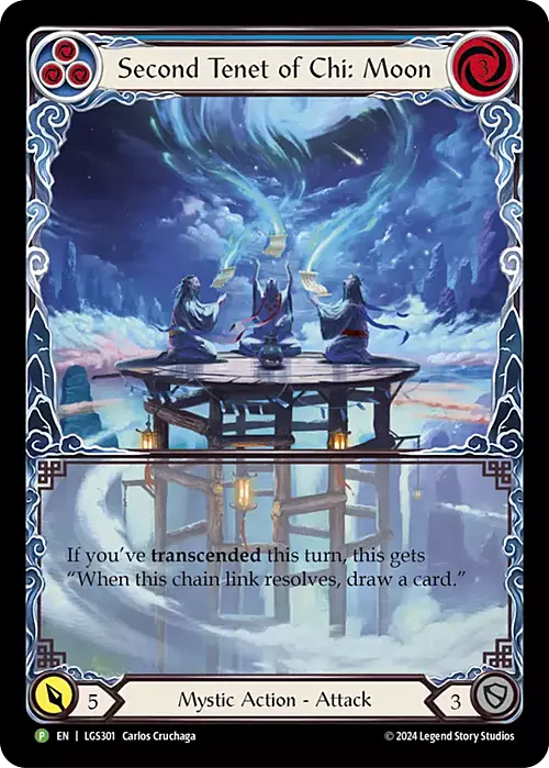 Second Tenet of Chi: Moon Card Front