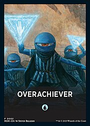 Theme Card: Overachiever