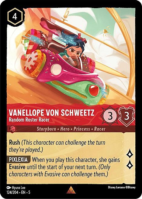 Vanellope von Schweetz - Random Roster Racer Card Front