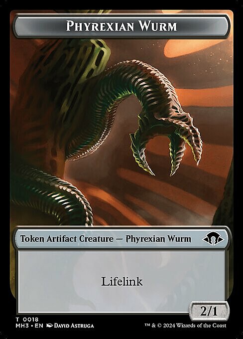 Phyrexian Wurm // Servo Card Front