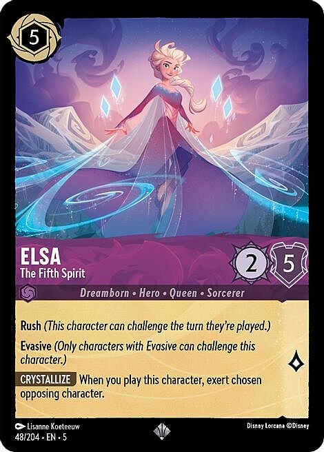 Elsa - The Fifth Spirit Card Front