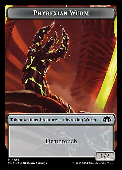 Phyrexian Wurm // Phyrexian Germ Card Front