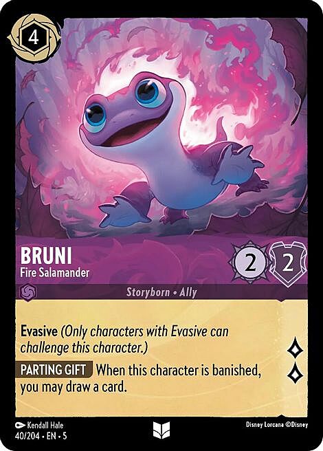 Bruni - Fire Salamander Card Front