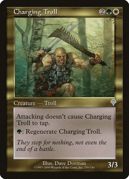 Charging Troll Card Front