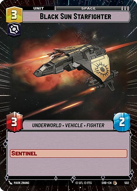 Black Sun Starfighter Card Front