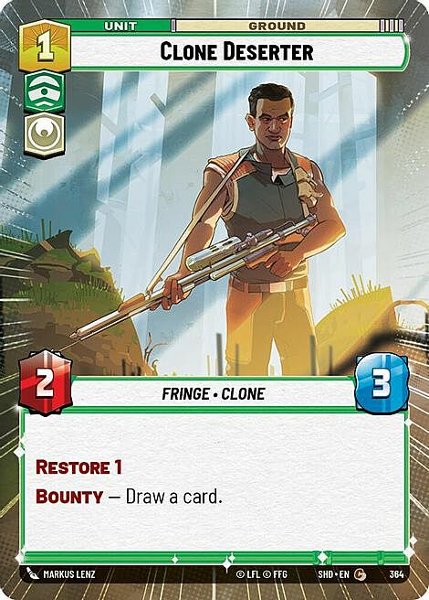 Clone Deserter Card Front