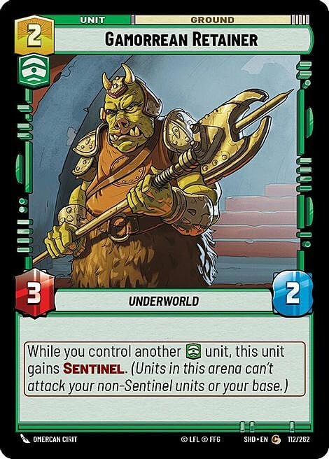 Gamorrean Retainer Card Front