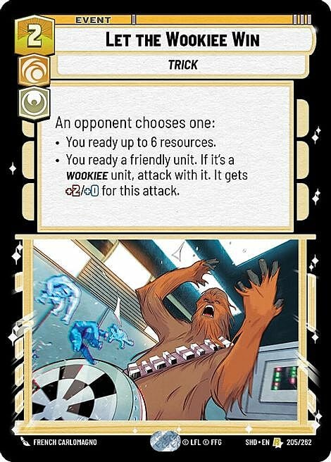 Let the Wookiee Win Card Front