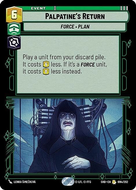 Palpatine's Return Card Front