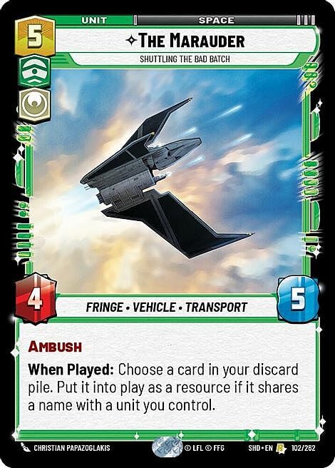 The Marauder - Shuttling the Bad Batch Card Front