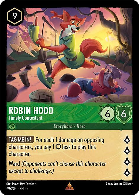 Robin Hood - Timely Contestant Card Front