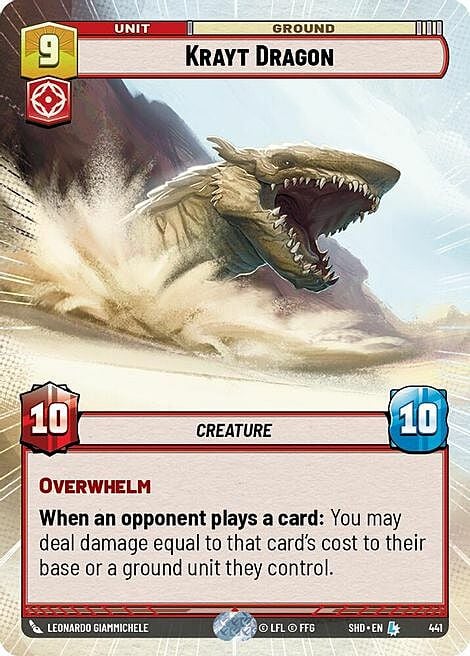 Krayt Dragon Card Front