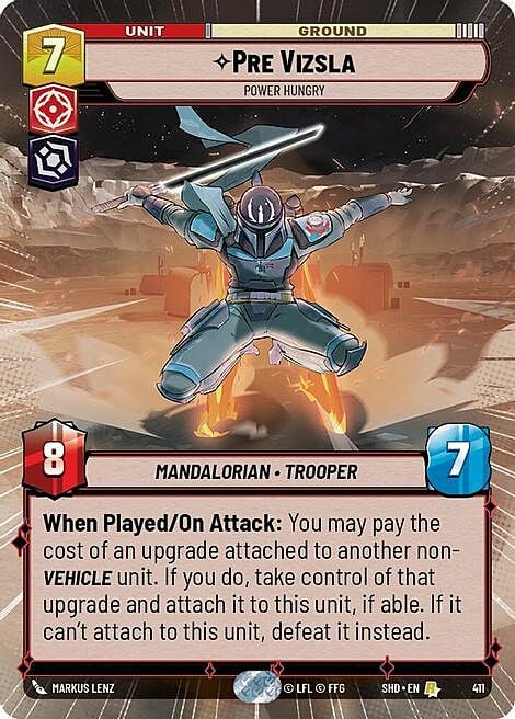 Pre Vizsla - Power Hungry Card Front