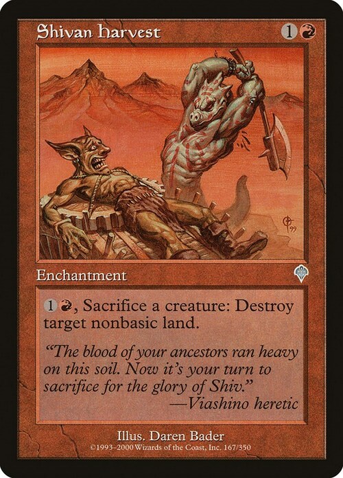 Shivan Harvest Card Front