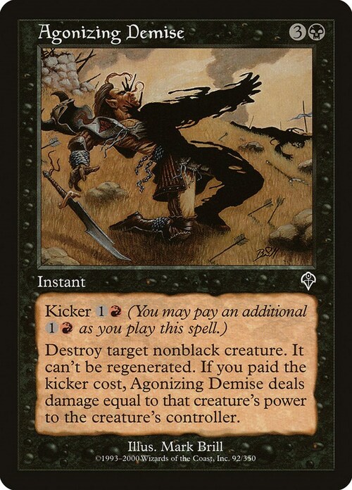 Agonizing Demise Card Front