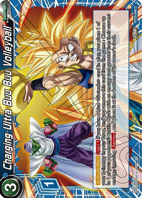 Charging Ultra Buu Buu Volleyball Card Front