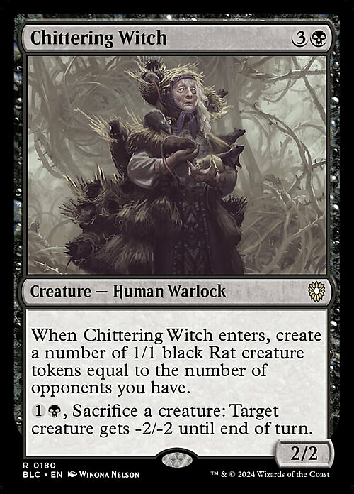 Chittering Witch Card Front