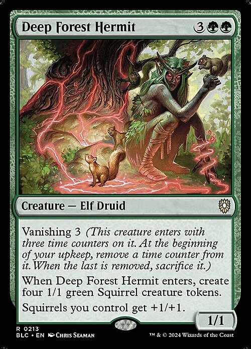 Deep Forest Hermit Card Front