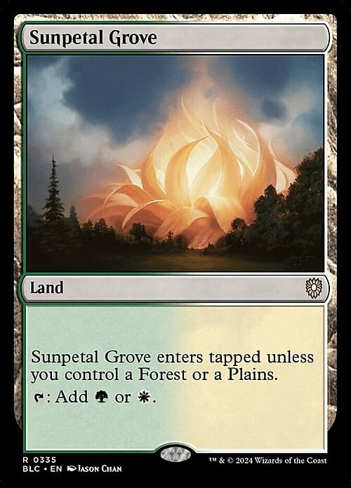 Sunpetal Grove Card Front