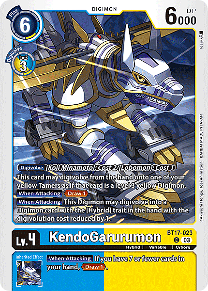 KendoGarurumon Card Front