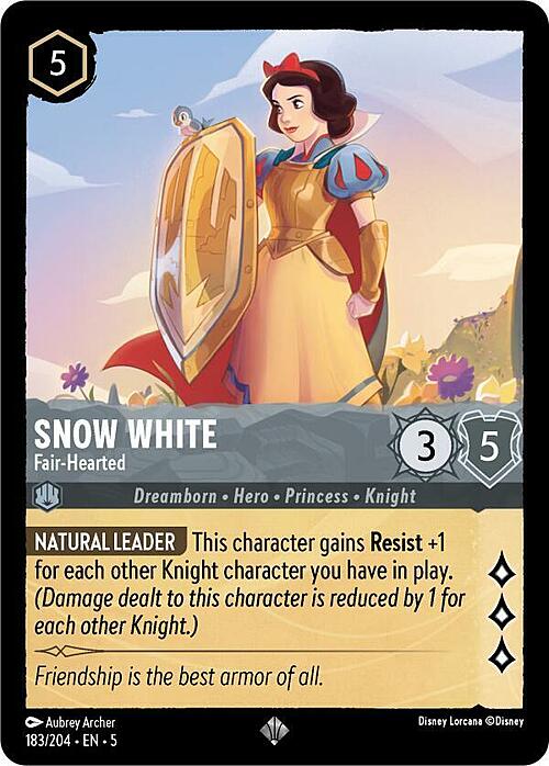 Snow White - Fair-Hearted Card Front