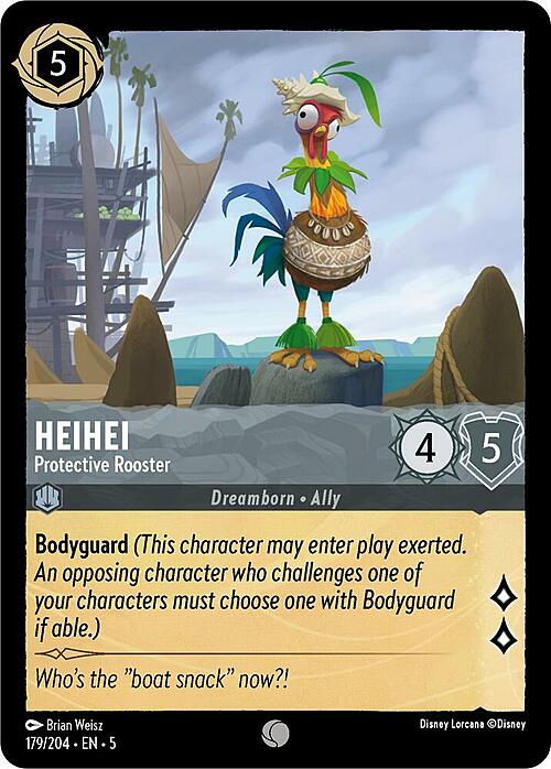 HeiHei - Protective Rooster Card Front