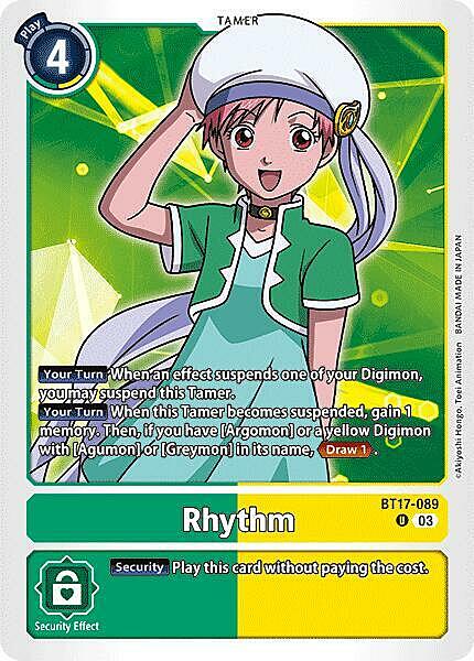 Rhythm Card Front