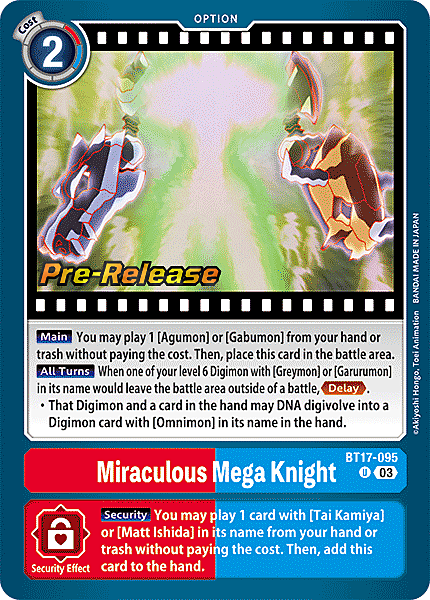 Miraculous Mega Knight Card Front