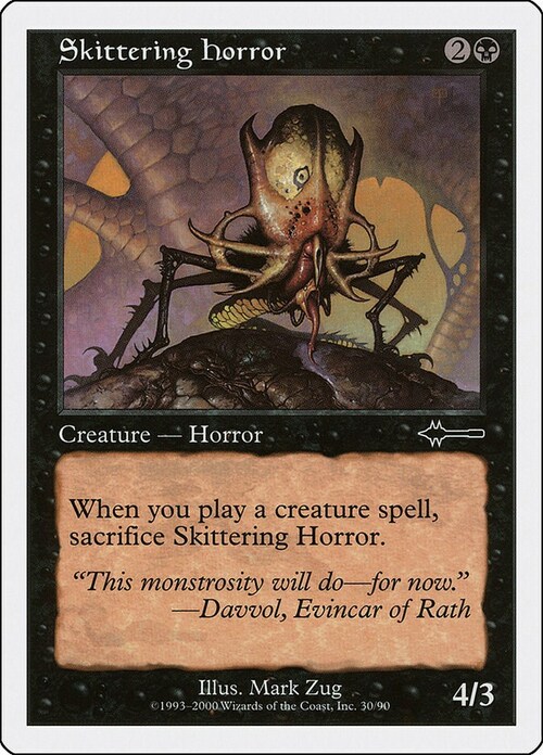 Skittering Horror Card Front