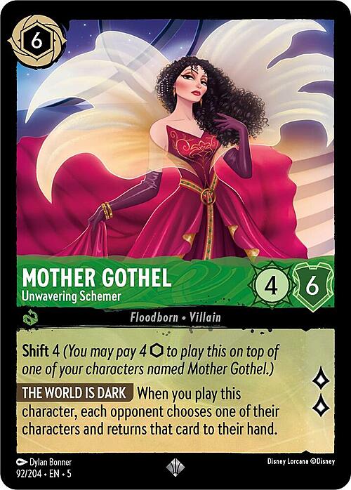 Mother Gothel - Unwavering Schemer Card Front