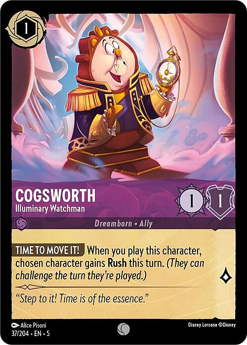 Cogsworth - Illuminary Watchman Card Front