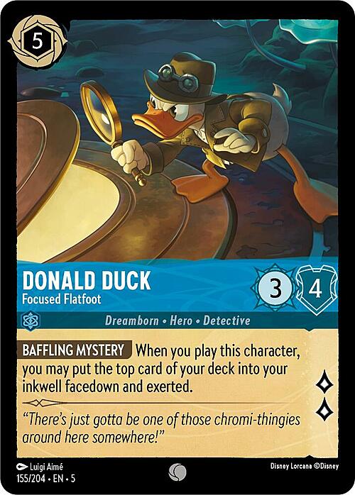 Donald Duck - Focused Flatfoot Card Front