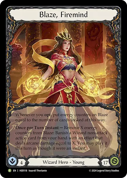 Blaze, Firemind Card Front