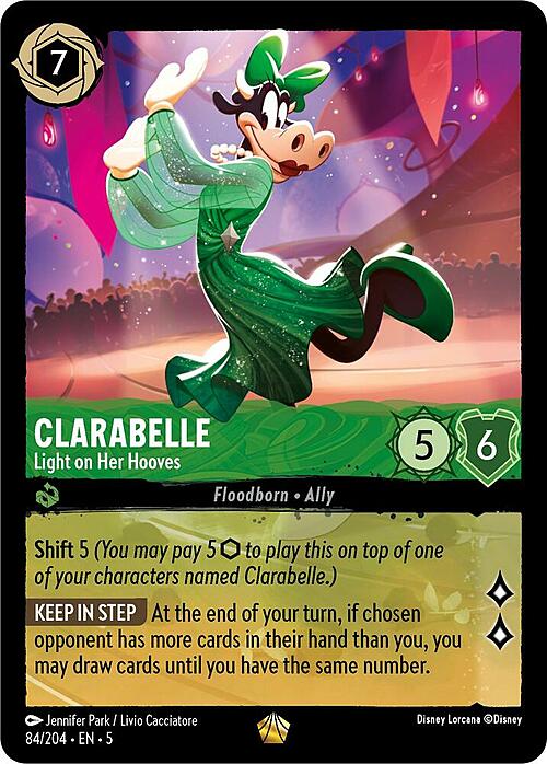 Clarabelle - Light on Her Hooves Card Front