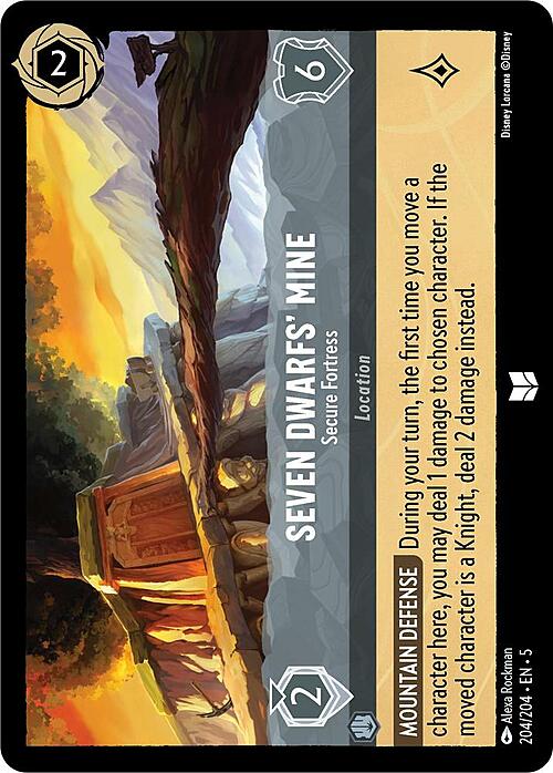 Seven Dwarfs' Mine - Secure Fortress Card Front