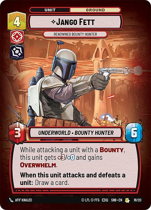 Jango Fett - Renowned Bounty Hunter Card Front