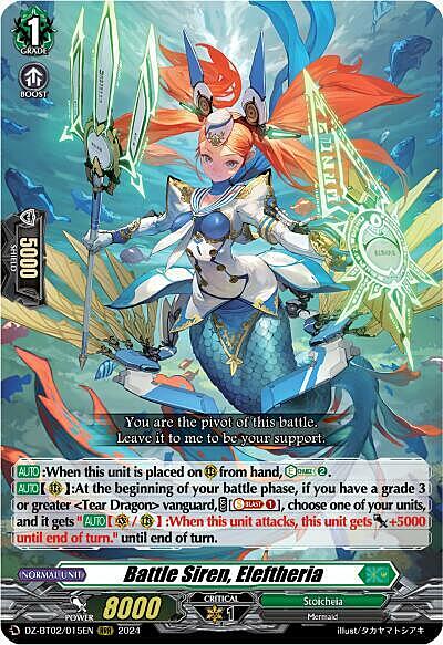 Battle Siren, Eleftheria Card Front