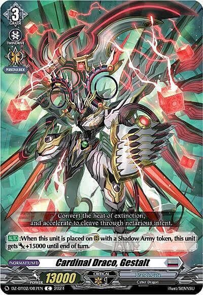 Cardinal Draco, Gestalt Card Front