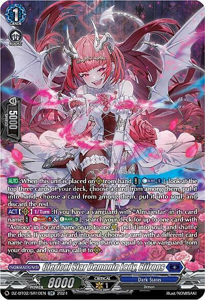 Clerical Star Demonic Lady, Bifrons Card Front