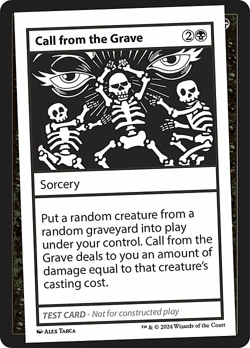 Call from the Grave Card Front