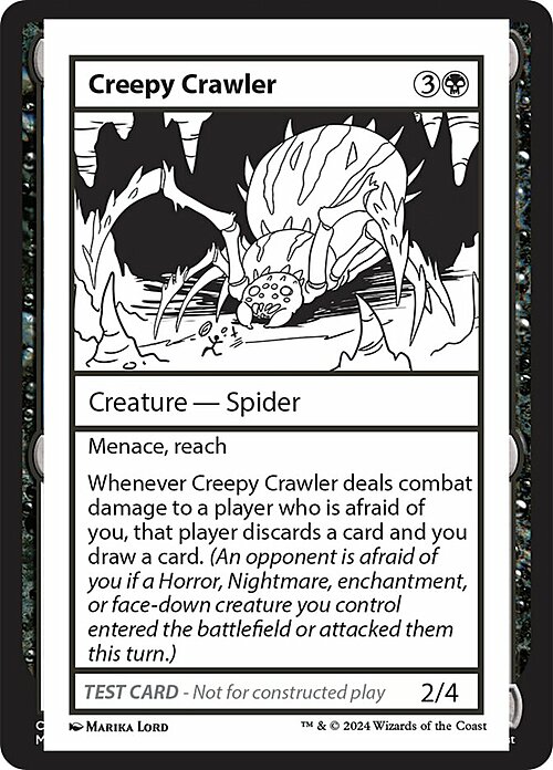 Creepy Crawler Card Front