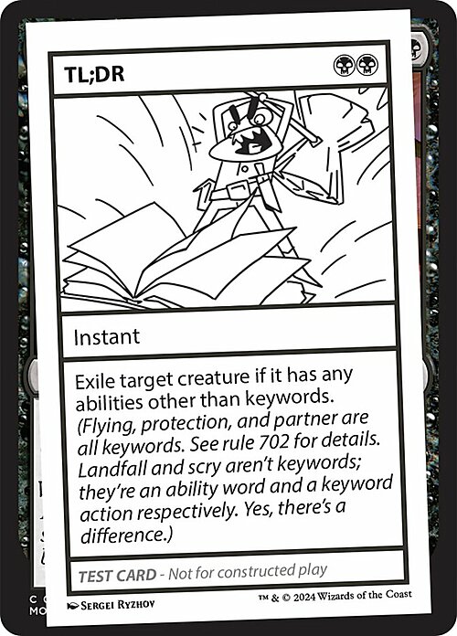 TL;DR Card Front