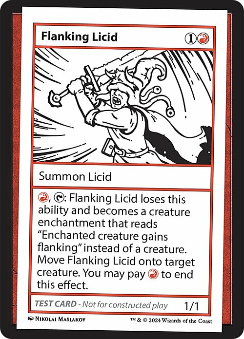 Flanking Licid Card Front