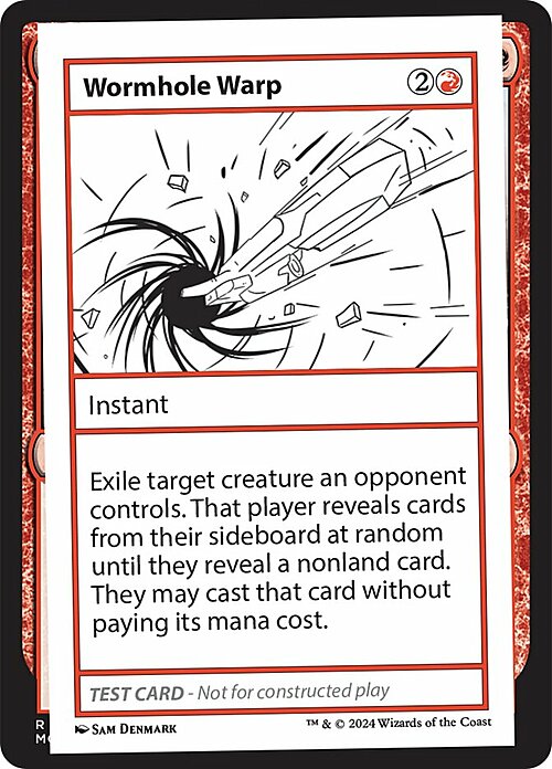 Wormhole Warp Card Front