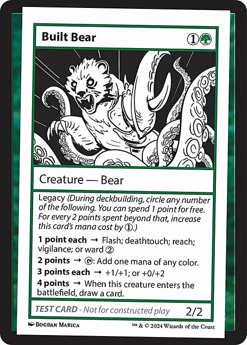 Built Bear Card Front