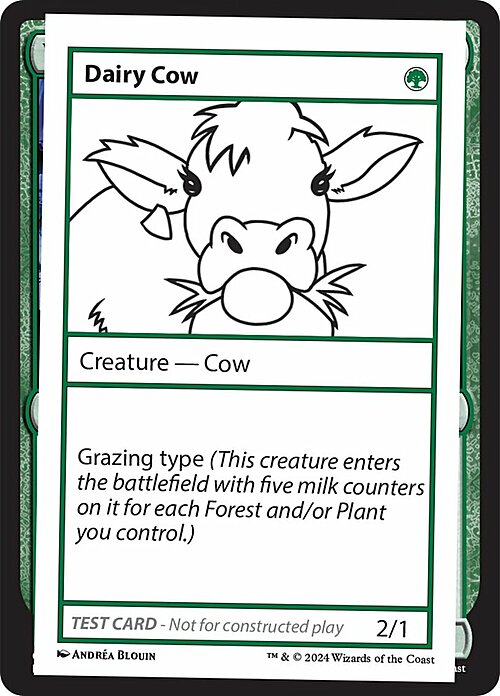 Dairy Cow Card Front