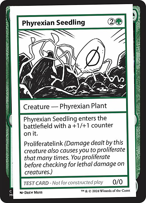 Phyrexian Seedling Card Front