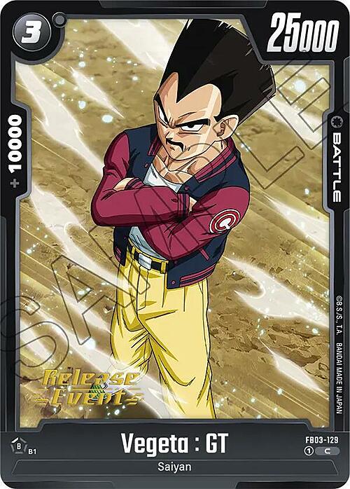 Vegeta : GT Card Front