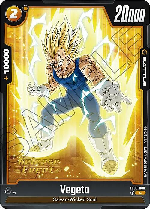 Vegeta Card Front